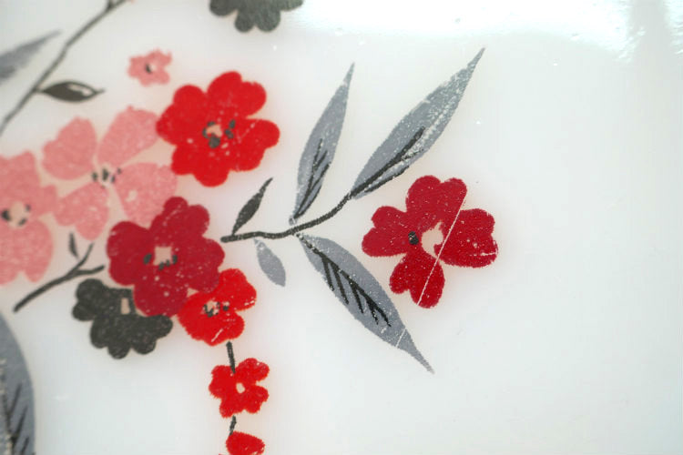 ファイヤーキング Fire King 花柄 プリムローズ 60's ヴィンテージ ディナープレート 大皿 食器 USA Ⅰ