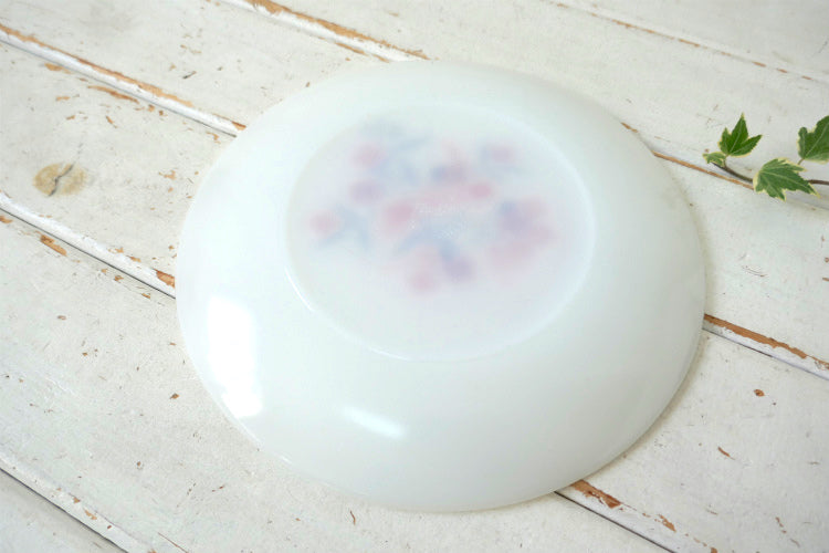 ファイヤーキング Fire King 花柄 プリムローズ 60's ヴィンテージ ディナープレート 大皿 食器 USA Ⅱ