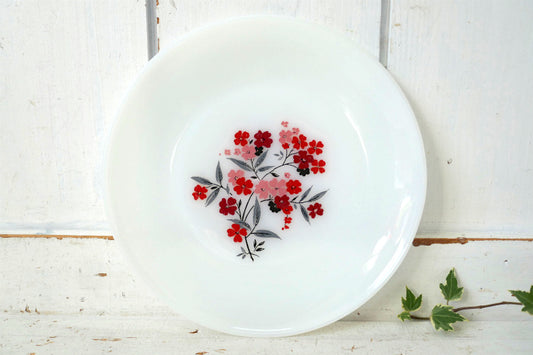 ファイヤーキング Fire King 花柄 プリムローズ 60's ヴィンテージ ディナープレート 大皿 食器 USA Ⅱ