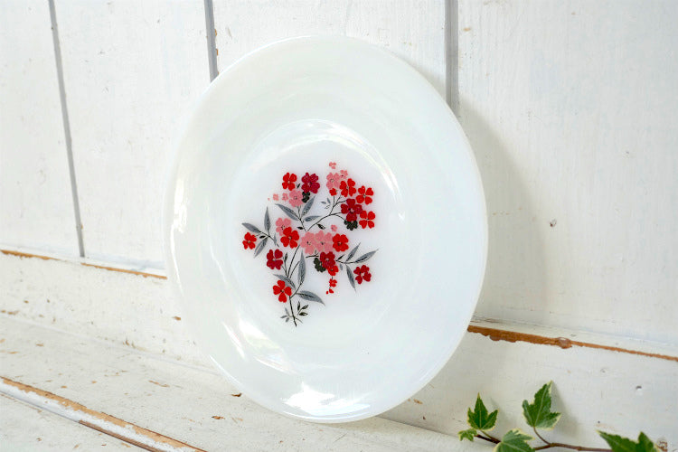 ファイヤーキング Fire King 花柄 プリムローズ 60's ヴィンテージ ディナープレート 大皿 食器 USA Ⅱ