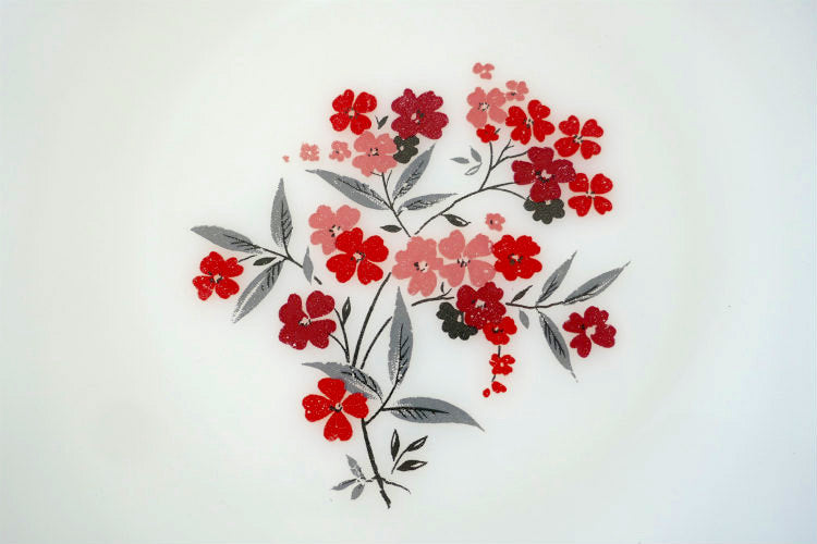 ファイヤーキング Fire King 花柄 プリムローズ 60's ヴィンテージ ディナープレート 大皿 食器 USA Ⅱ