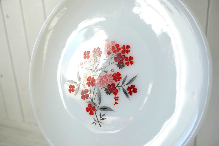 ファイヤーキング Fire King 花柄 プリムローズ 60's ヴィンテージ ディナープレート 大皿 食器 USA Ⅱ