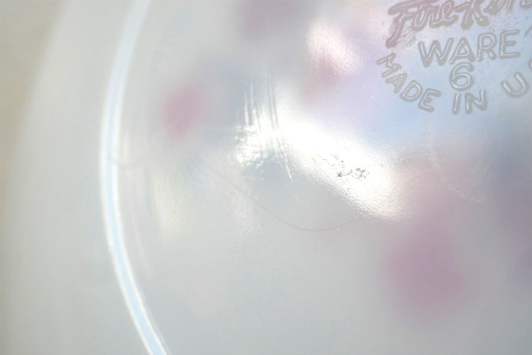 ファイヤーキング Fire King 花柄 プリムローズ 60's ヴィンテージ ディナープレート 大皿 食器 USA Ⅱ