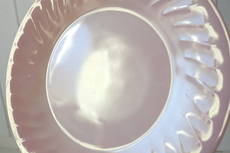 Fire King ファイヤーキング ピンクスワール 50's ヴィンテージ ディナープレート 大皿 食器 USA Ⅰ