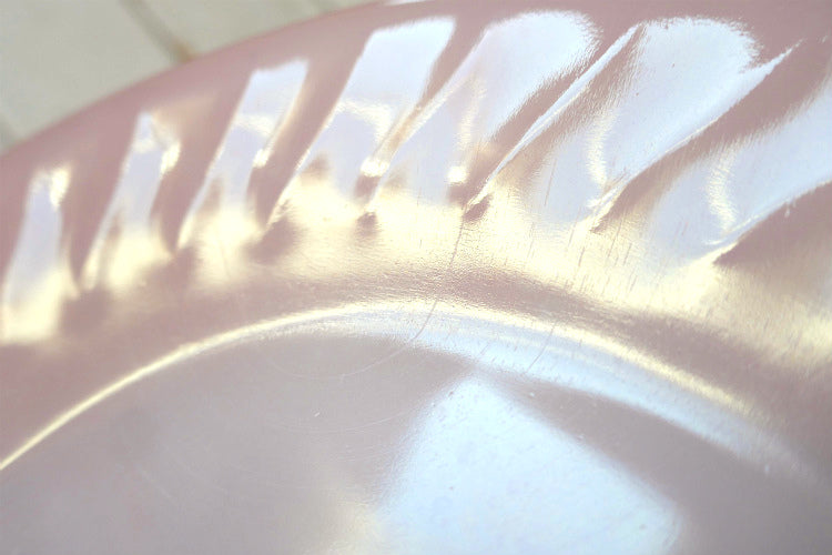 Fire King ファイヤーキング ピンクスワール 50's ヴィンテージ ディナープレート 大皿 食器 USA Ⅰ