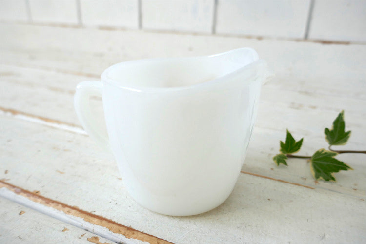 FireKing ファイヤーキング Wheat ウィート 小麦柄 ミルクガラス ヴィンテージ クリーマー ミルクピッチャー USA