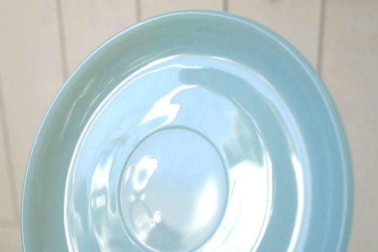 Fire King ファイヤーキング ターコイズブルー 50's ヴィンテージ カップ&ソーサー 食器 USA 美品