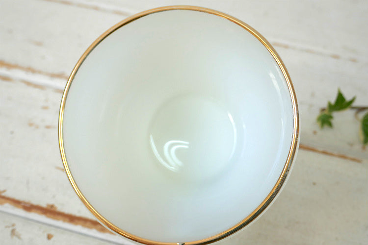 Fire King ファイヤーキング シェル ゴールドリム ホワイト 70's ヴィンテージ カップ&ソーサー 食器 USA