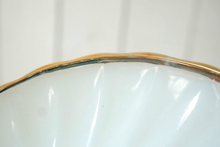 Fire King ファイヤーキング シェル ゴールドリム ホワイト 70's ヴィンテージ カップ&ソーサー 食器 USA Ⅱ