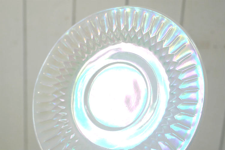 フェデラル FEDERAL GLASS オーロラ ムーングロー ホワイトミルクガラス 60's ヴィンテージ カップ&ソーサー 食器 USA Ⅰ