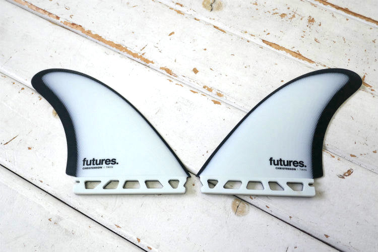 NEWカラー CHRISTENSON TWIN  ホワイト＆ブラック クリステンソン サーフボード FUTURES FIN フューチャーフィン ツインフィン 2FIN サーフィン