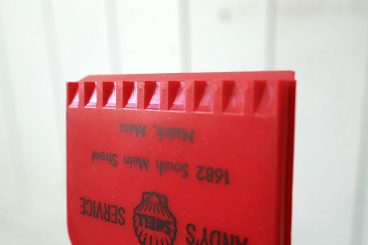 SHELL シェル レッド アドバタイジング ヴィンテージ　大雪 豪雪 スクレーパー アイススクレーパー ヘラ USA