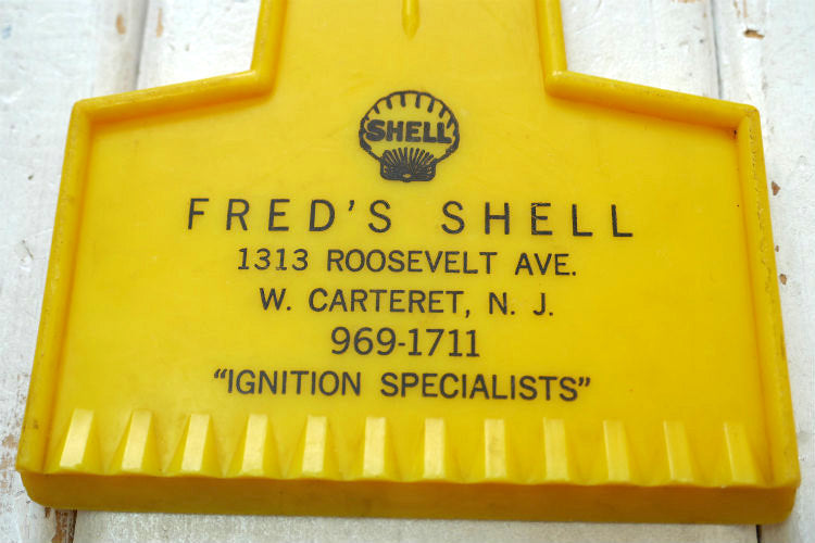 SHELL シェル イエロー アドバタイジング ヴィンテージ 大雪 豪雪 スクレーパー アイススクレーパー ヘラ USA