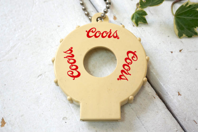 Coors クアーズ ビール ノベルティ ヴィンテージ ボトルオープナー 缶オープナー キーホルダー キーチェーン 鍵付き USA