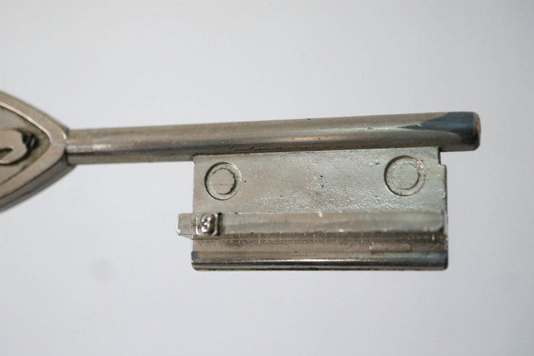 DETEX #3 ウォッチクロック用 メタル製 チェーン付き ヴィンテージ 鍵 Key オールドキー USA