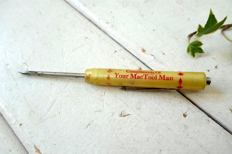 MacTool Manマックツール READY TOOL USA ヴィンテージ ユーティリティー ドライバー 工具 磁石 ポケットドライバー