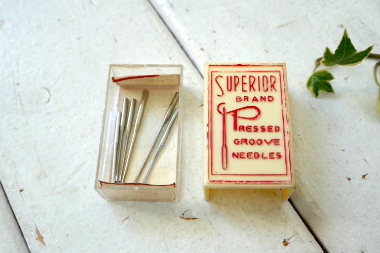 Superior Brand ベルギー製 ミシン針 60's ヴィンテージ 針ケース ニードルケース 裁縫道具 パッケージ