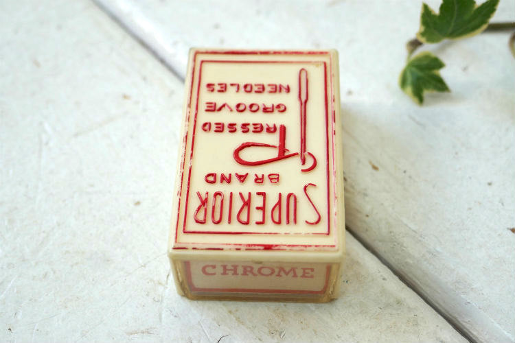 Superior Brand ベルギー製 ミシン針 60's ヴィンテージ 針ケース ニードルケース 裁縫道具 パッケージ