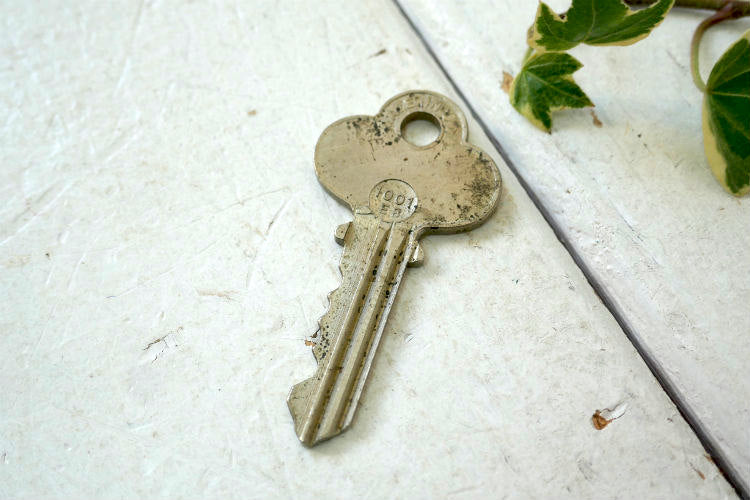 INDEPENDENT LOCK お洒落デザイン模様 1001EB インディペンデント 鍵 ビンテージ キー USA