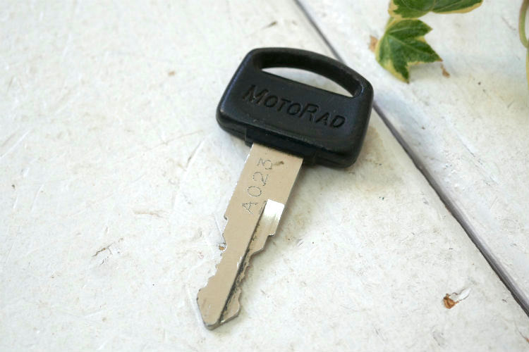 オートバイ バイク MOTORAD  GAS ヴィンテージ 鍵 A023ナンバー入り Key キー