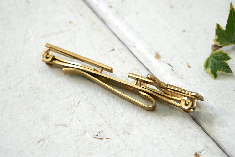 Anson社 ナイフ 剣 つるぎ 刀 ゴールドトーン ヴィンテージ タイクリップ タイピン タイバー USA