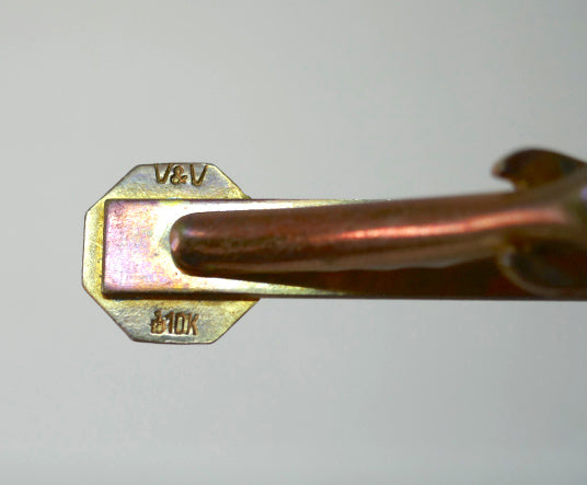 State of CALIFORNIA カリフォルニア州政府公式  10K ゴールド 勤続25年 記念品 ヴィンテージ タイクリップ タイバー USA