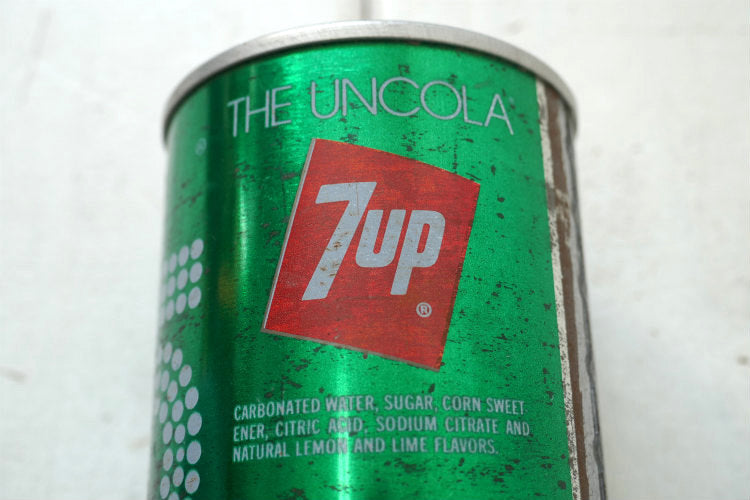 7up セブンアップ THE UNCOLA キャンペーン ドリンク 炭酸飲料 70's ヴィンテージ ドリンク缶 未開封 USA