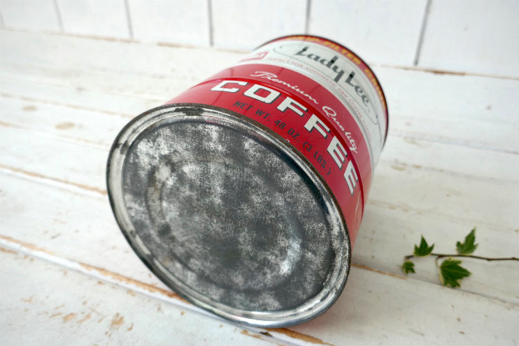 Lady Lee Premium Quality COFFEE カリフォルニア 1970y コーヒー缶 ヴィンテージ ティン缶 USA