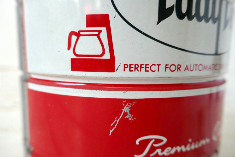 Lady Lee Premium Quality COFFEE カリフォルニア 1970y コーヒー缶 ヴィンテージ ティン缶 USA