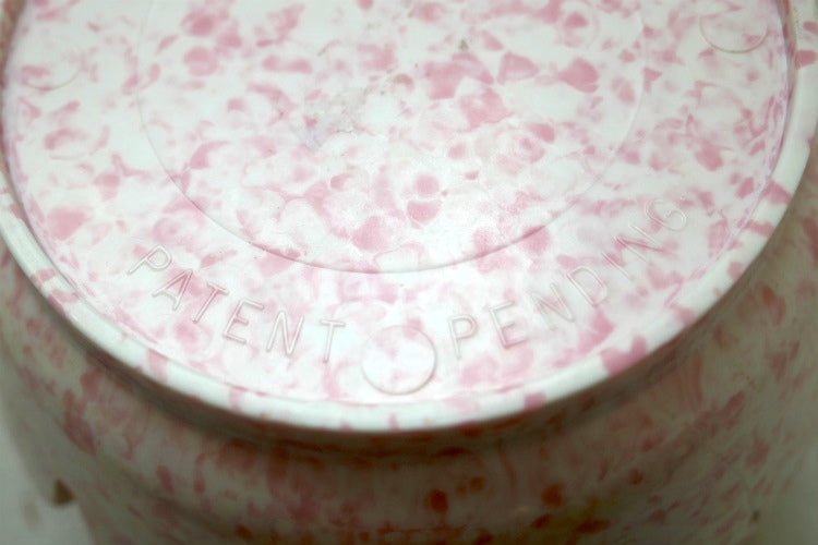 DEEP DISH ASH-TRAY  USA ヴィンテージ 灰皿 アシュトレイ メラミン ピンク＆ホワイト マーブル