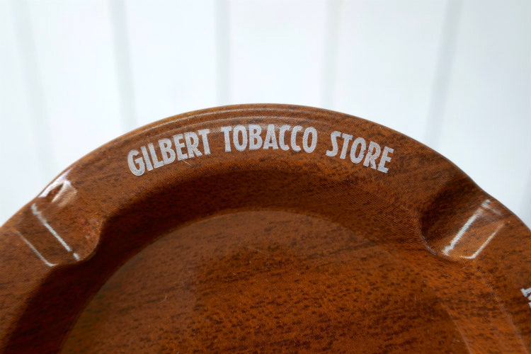 GILBERT TOBACCO STORE タバコ屋 アドバタイジング  ヴィンテージ 灰皿 アシュトレイ ウッド柄