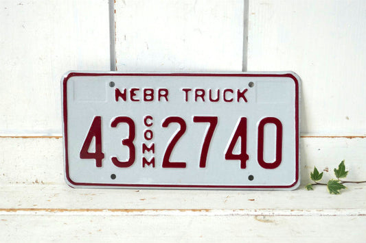 NEBR TRUCK 43 COMM 2740 ヴィンテージ トラック ナンバープレート USA カーライセンスプレート アメ車カスタム