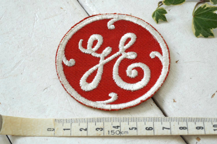 GE ゼネラル エレクトリック GENERAL ELECTRIC 1970y ヴィンテージ ワッペン USA 航空宇宙事業 世界的航空 エンジンメーカー デッドストック