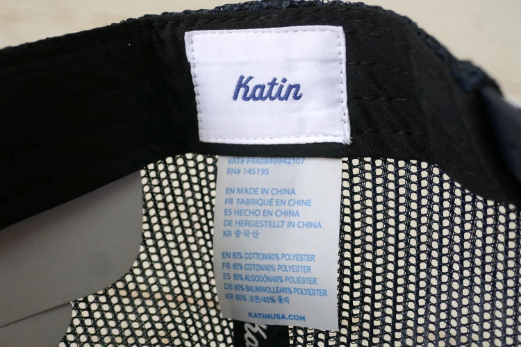 Katin ケイティン Easy Dose It カリフォルニア サーフショップ ネイビー キャップ トラッカーハット メッシュキャップ タイド表付き