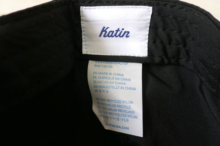 Katin ケイティンCALIF USA カリフォルニア サーフショップ ブラック 刺繍 Williams Hat キャップ 芯なし タイド表付き