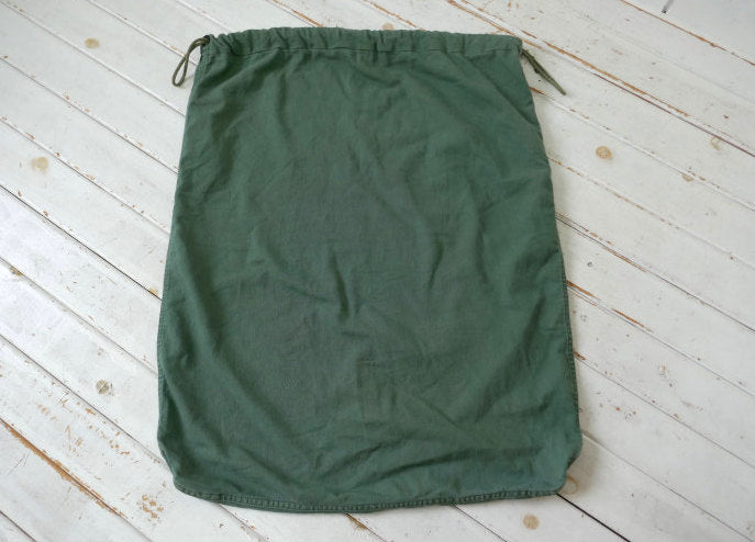 Barracks Bag 米軍 ミリタリー NSN 8465-00-530-3692 カーキ色 コットン製 ヴィンテージ ランドリーバッグ 布袋 USA