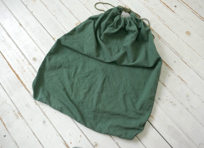 Barracks Bag 米軍 ミリタリー NSN 8465-00-530-3692 カーキ色 コットン製 ヴィンテージ ランドリーバッグ 布袋 USA