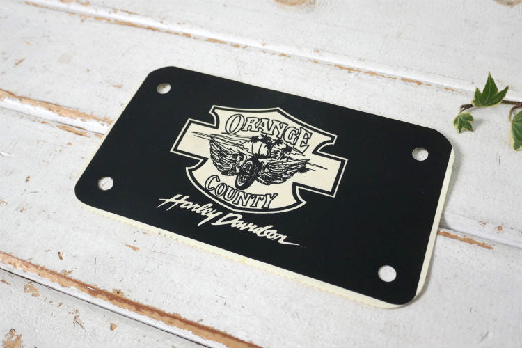 Harley Davidson ヴィンテージ ハーレーダビッドソン モーターサイクル USA ナンバープレート用　フレーム　ナンバーフレーム　ライセンスプレート