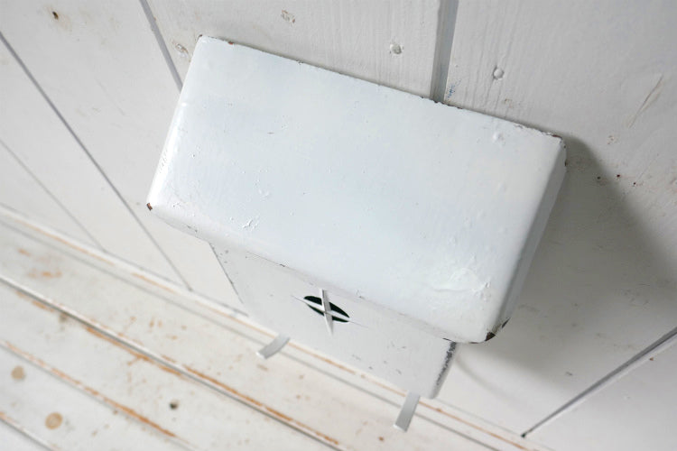 Babco LA-34-CAL ホワイト 新聞受け付き ヴィンテージ メールボックス 郵便受け ポスト USA