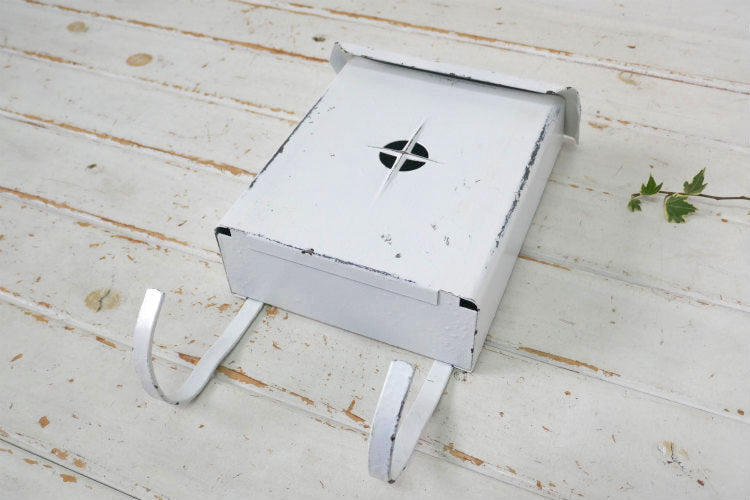 Babco LA-34-CAL ホワイト 新聞受け付き ヴィンテージ メールボックス 郵便受け ポスト USA