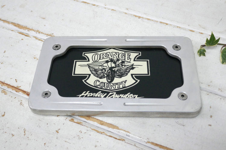 Harley Davidson ヴィンテージ ハーレーダビッドソン モーターサイクル USA ナンバープレート用　フレーム　ナンバーフレーム　ライセンスプレート