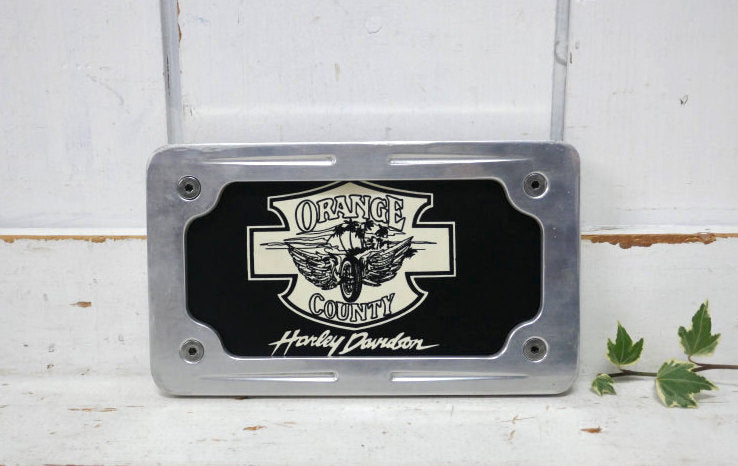 Harley Davidson ヴィンテージ ハーレーダビッドソン モーターサイクル USA ナンバープレート用　フレーム　ナンバーフレーム　ライセンスプレート