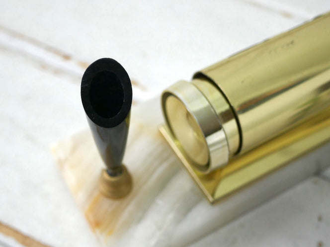 デスクカレンダー 大理石 ゴールドトーン ペンホルダー付き ヴィンテージ  卓上カレンダー USA ミッドセンチュリー