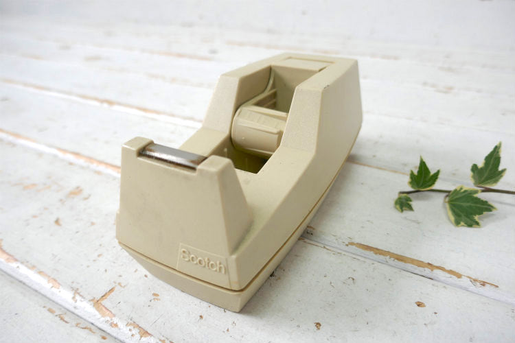 Scotch スコッチテープ アイボリー ヴィンテージ テープカッター　テープディスペンサー　文房具 オフィス USA