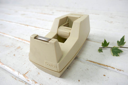 Scotch スコッチテープ アイボリー ヴィンテージ テープカッター テープディスペンサー 文房具 オフィス USA