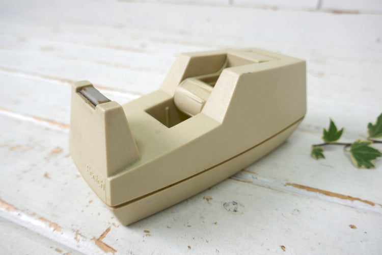 Scotch スコッチテープ アイボリー ヴィンテージ テープカッター　テープディスペンサー　文房具 オフィス USA