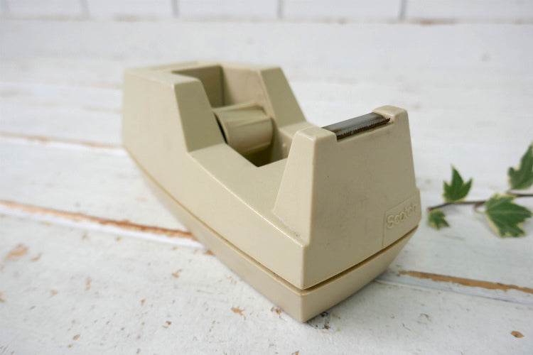 Scotch スコッチテープ アイボリー ヴィンテージ テープカッター　テープディスペンサー　文房具 オフィス USA