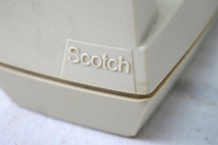 Scotch スコッチテープ アイボリー ヴィンテージ テープカッター　テープディスペンサー　文房具 オフィス USA