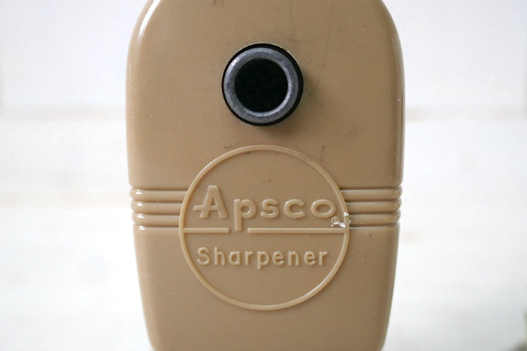 APSCO Vacu-Hold ベージュ バキュームタイプ ヴィンテージ ペンシルシャープナー 鉛筆削り USA