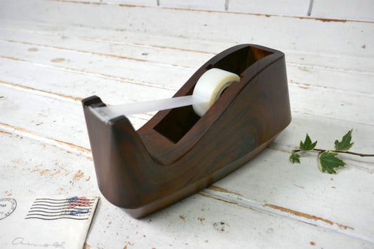 アメリカ LION NO.800 ウッドカラー 木目調 ヴィンテージ テープカッター テープディスペンサー 文房具 USA